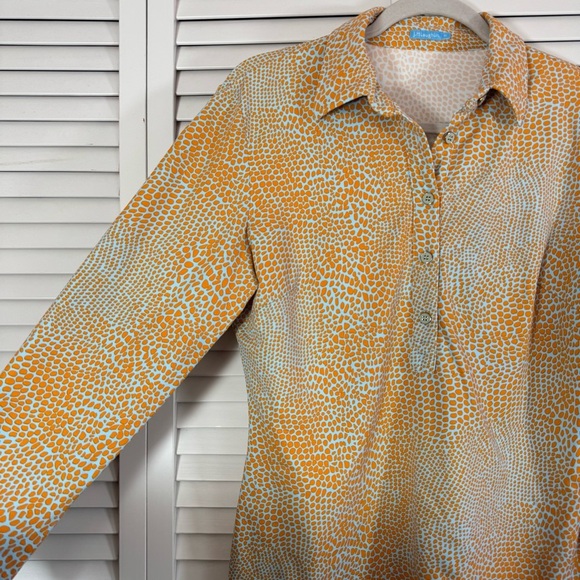 J. McLaughlin Catalina Cloth Leopard Print Pull Over Shirt Top    Size Medium - Picture 2 of 6